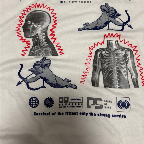 Survival SRVL White Graphic T-Shirt Size: 3XL NWOT - Picture 5 of 5